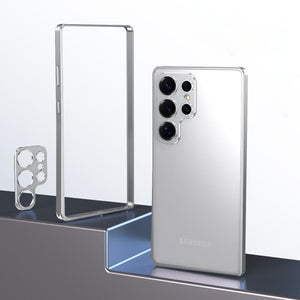 Alloy Shockproof Full Lens Protection Bumper Case For Galaxy S25 S24 S23 Ultra Plus