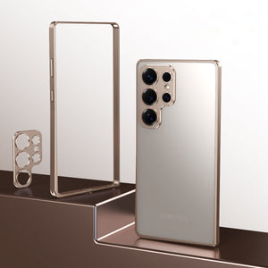Alloy Shockproof Full Lens Protection Bumper Case For Galaxy S25 S24 S23 Ultra Plus