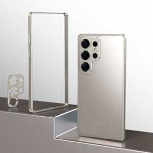 Alloy Shockproof Full Lens Protection Bumper Case For Galaxy S25 S24 S23 Ultra Plus