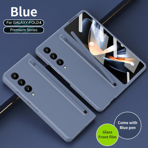 Anti - fall Protective Phone Case With Pen Tray Shell and Film For Galaxy Z Fold 7/6/5/4/3