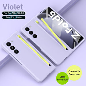 Anti - fall Protective Phone Case With Pen Tray Shell and Film For Galaxy Z Fold 7/6/5/4/3