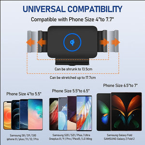 Automatic Clamping Car Wireless Charger for Galaxy Z Fold Air Vent Mount Phone Holder