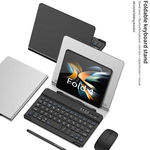 Bluetooth Magnetic Keyboard Metal Bracket For Galaxy Z Fold Series Come With keyboard+Metal Cover+Capacitive Pen+mouse