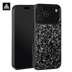 Forged Carbon Fiber Magsafe Metal Camera Lens and Buttons Magnetic Phone Case for iPhone 17 Series