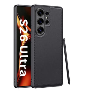 Luxury Matte Touch UltraThin PU Leather Phone Case Cover for for S26 S25 S24 Ultra