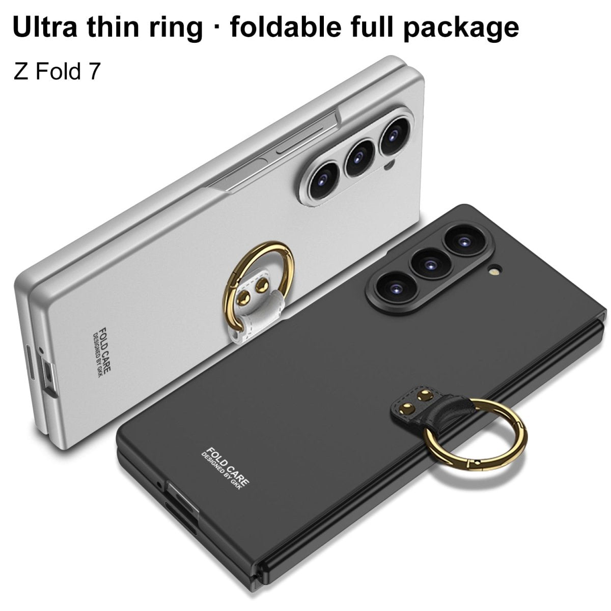 Luxury Shockproof Phone Case With Ring Holder For Galaxy Z Fold 6/7