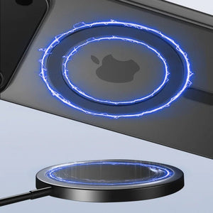 Matte Ultra Thin Clear For Magsafe Wireless Charge Case For iPhone 17 16 15 14 13 12 Series