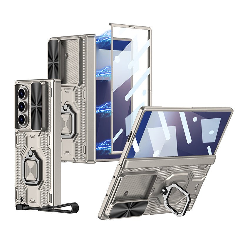 Armor Outdoor All - inclusive Phone Case With Snap Ring & Back Screen Protector For Galaxy Z Fold 7