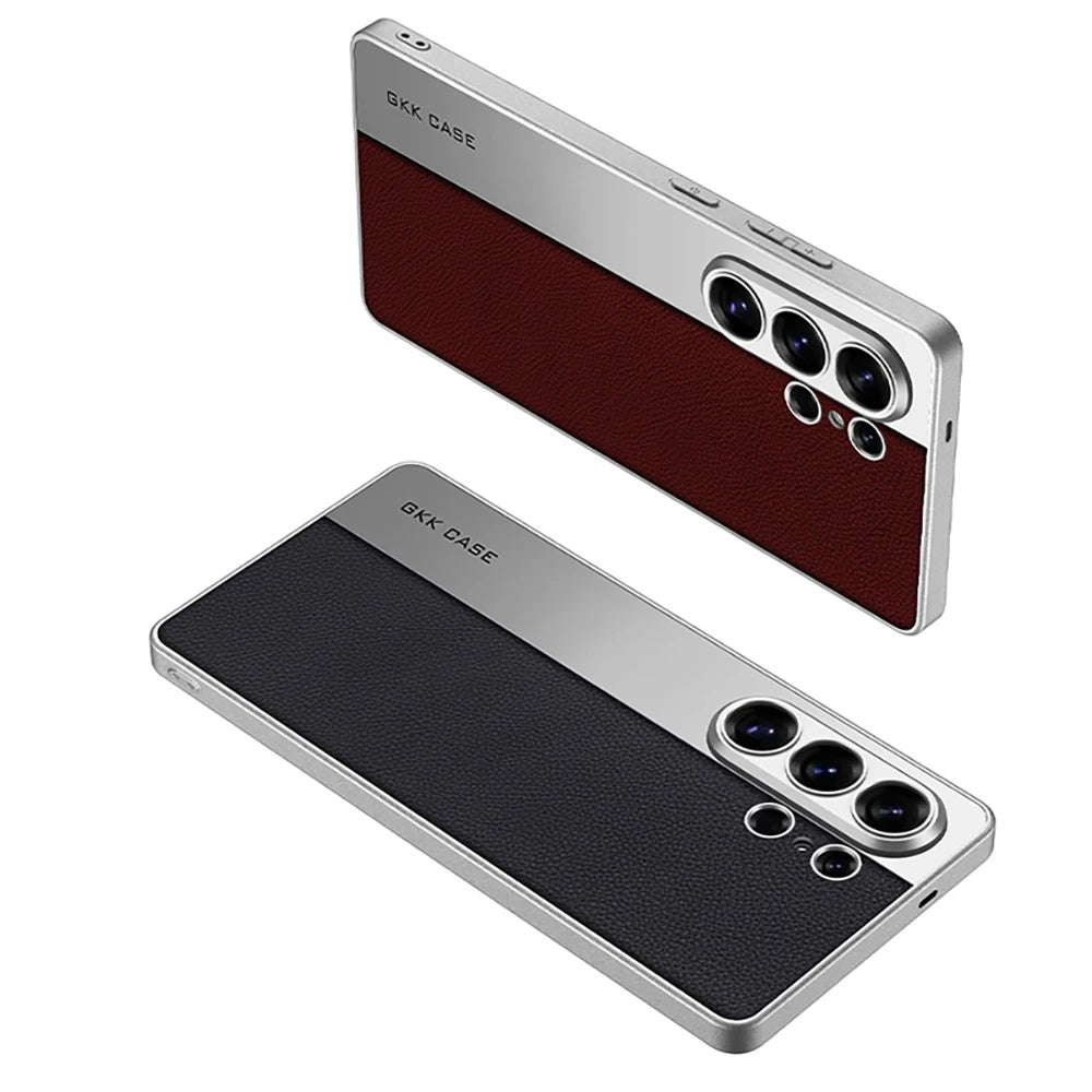 For Samsung Galaxy S26 S25 S24 Ultra Case Luxury Leather Phone Cover Case